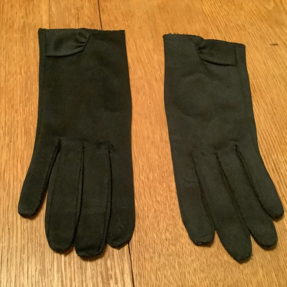 3 Pairs Vintage Gloves-Black, White & Gold